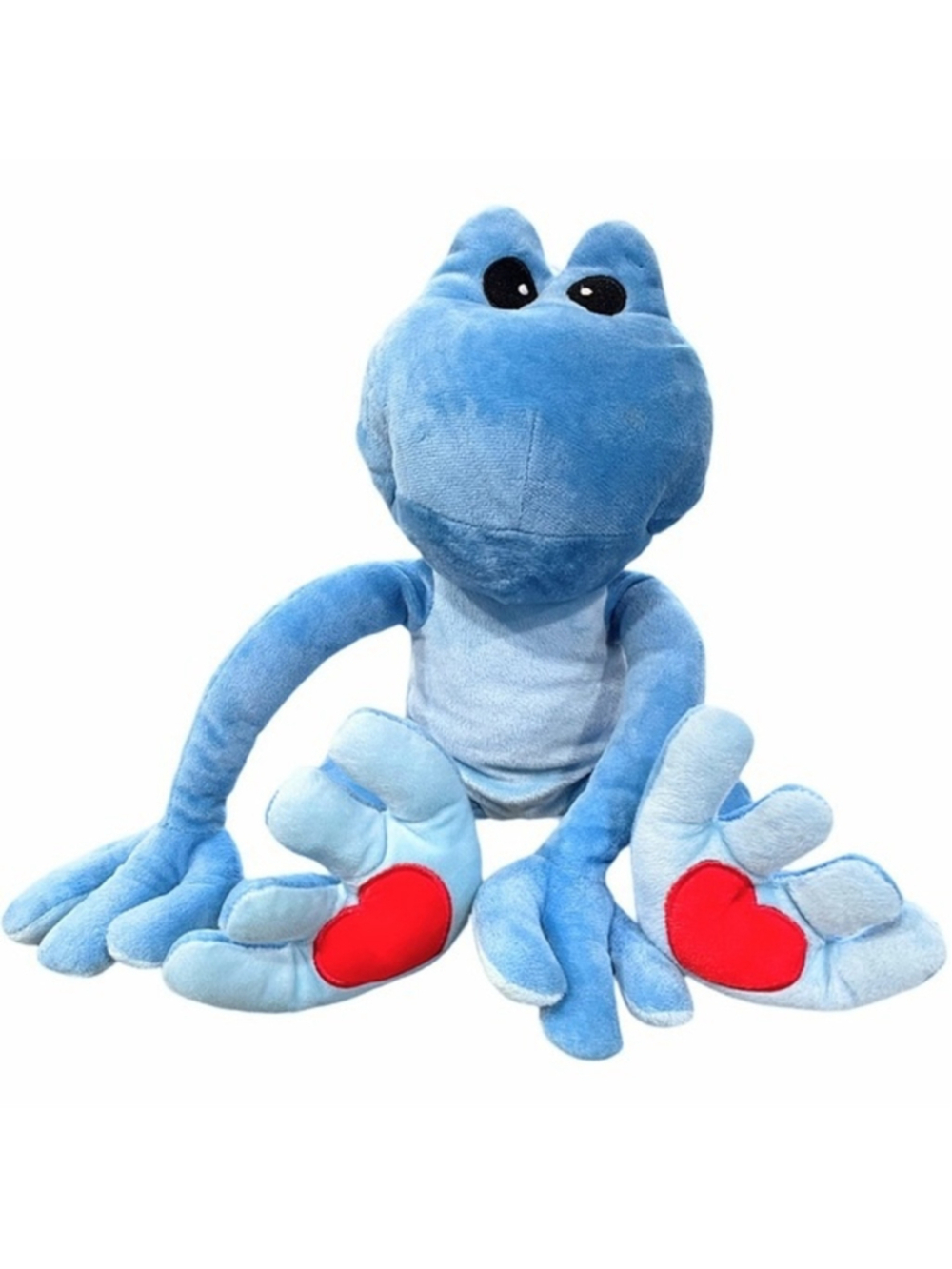 Noah’s Ark Animal Workshop Big Blue Frog Plush Valentines Day Stuffed Animal 18”